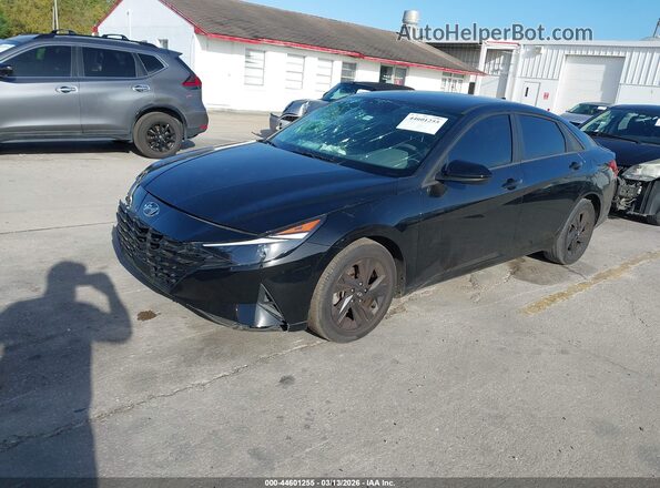 5NPLS4AG7MH026016 2021 HYUNDAI ELANTRA Black წინა მარცხენა ხედი სამი მეოთხედიდან