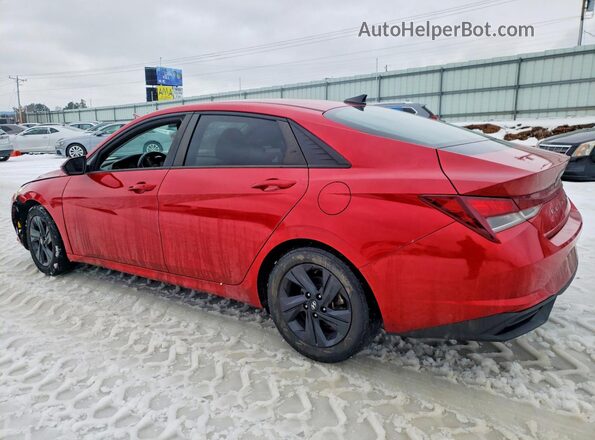 5NPLS4AG8MH027384 2021 HYUNDAI ELANTRA Red Հետևի ձախ