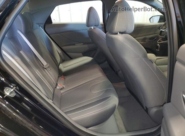 5NPLS4AG8MH028597 2021 HYUNDAI ELANTRA Black უკანა სავარძლების ხედი