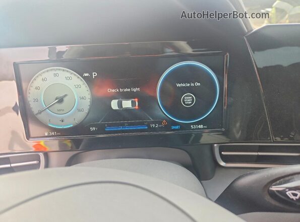 5NPLS4AG9MH048695 2021 HYUNDAI ELANTRA White Instrument cluster view