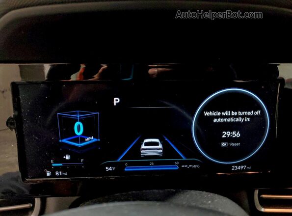 5NPLS4AGXNH081237 2022 HYUNDAI ELANTRA Gray Vista del cuadro de instrumentos