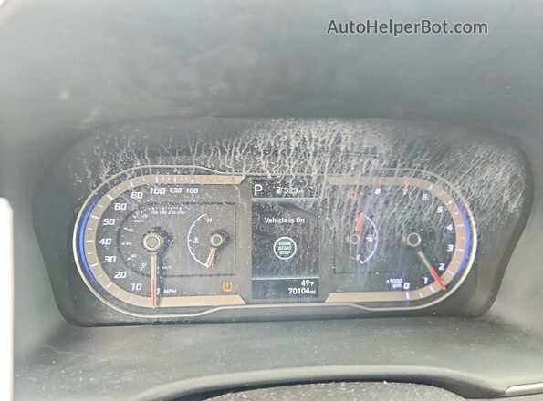 5NTJB4AE7NH009399 2022 HYUNDAI SANTA Black Instrument cluster view