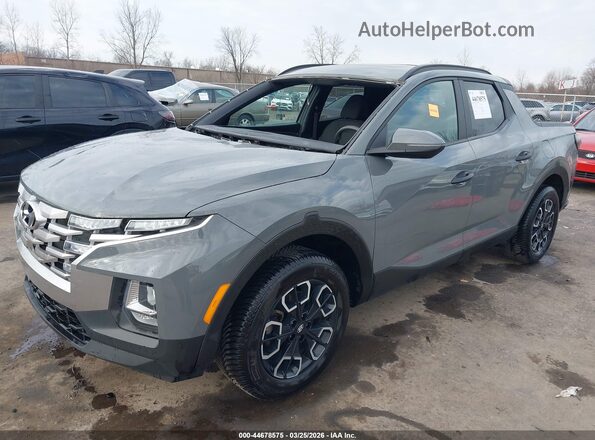 5NTJCDAE8NH023678 2022 HYUNDAI SANTA CRUZ Gray Առջևի ձախ երեք քառորդ տեսարան