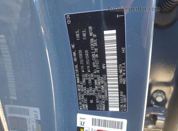 5TDAAAB55SS071243 2025 TOYOTA GRAND Charcoal Вид наклейки з VIN-кодом
