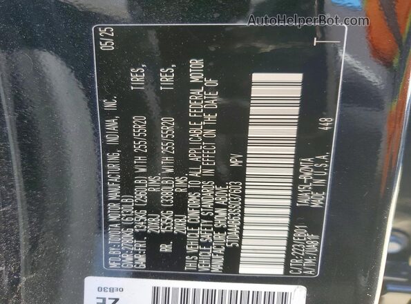 5TDAAAB63SS037603 2025 LEXUS TX Black სალონის 360-გრადუსიანი ხედი