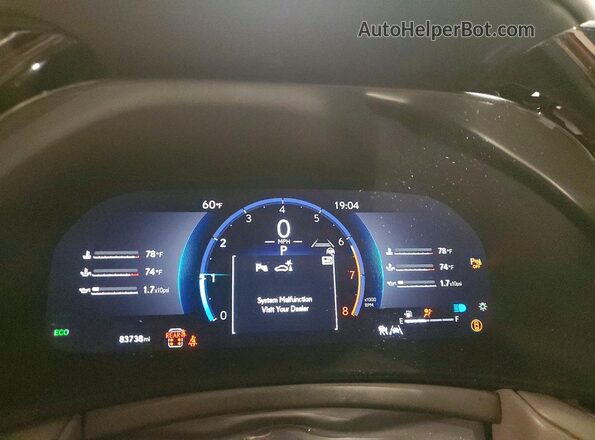 5TDAAAB65RS007500 2024 LEXUS TX Black Սարքավորումների վահանակի տեսք