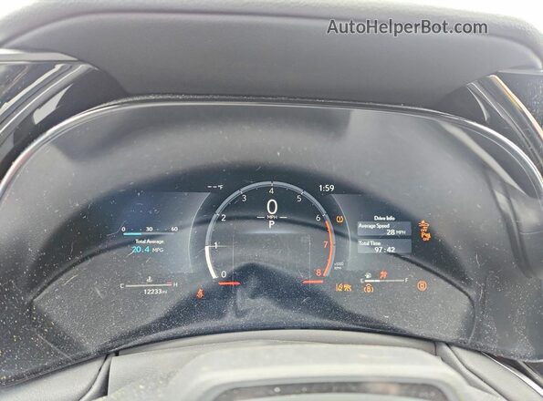 5TDAAAB66SS024103 2025 LEXUS TX Blue Вид щитка приладів