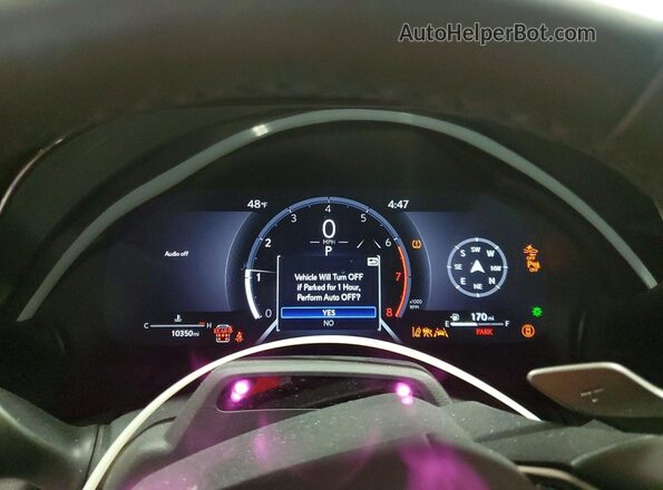 5TDAAAB6XSS035962 2025 LEXUS TX White Instrument cluster view