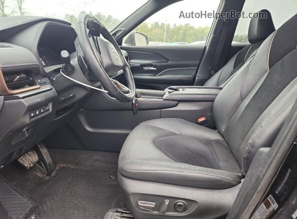 5TDADAB50RS002008 2024 TOYOTA HIGHLANDER HYBRID Black Widok wnętrza z przodu