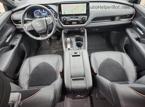 5TDADAB50RS002008 2024 TOYOTA HIGHLANDER HYBRID Black Widok deski rozdzielczej