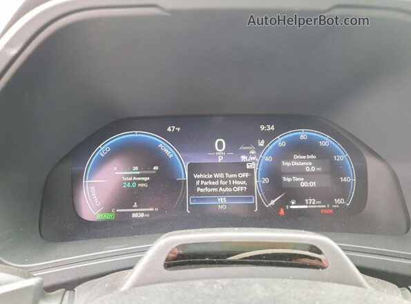 5TDADAB57SS021032 2025 TOYOTA LIMITED Blue Вид щитка приладів
