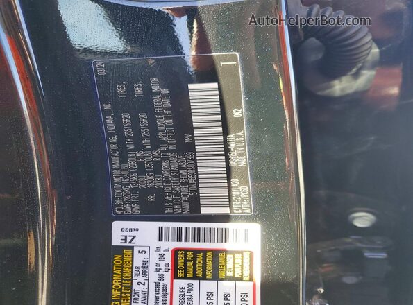 5TDADAB59RS007899 2024 TOYOTA HIGHLANDER HYBRID Black Widok naklejki z numerem VIN