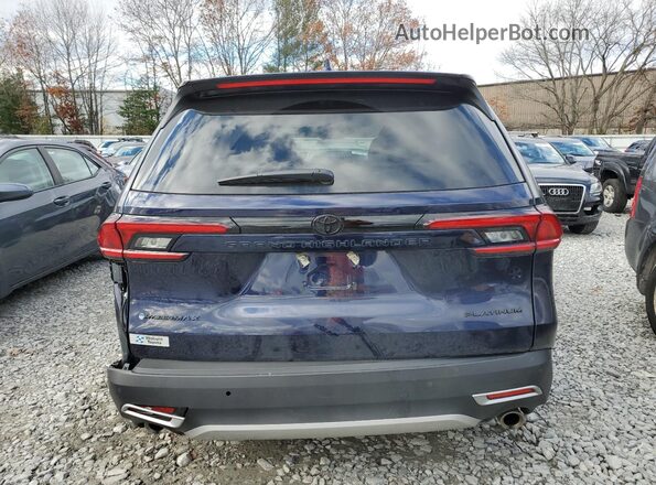 5TDADAB5XSS018853 2025 TOYOTA HIGHLANDER HYBRID Blue Вид ззаду