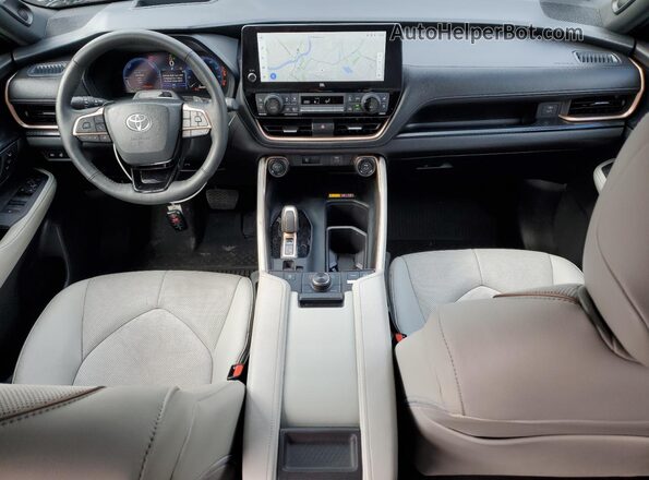 5TDADAB5XSS018853 2025 TOYOTA HIGHLANDER HYBRID Blue Вид панелі приладів