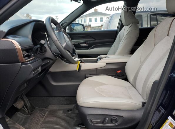 5TDADAB5XSS018853 2025 TOYOTA HIGHLANDER HYBRID Blue Вид салону спереду