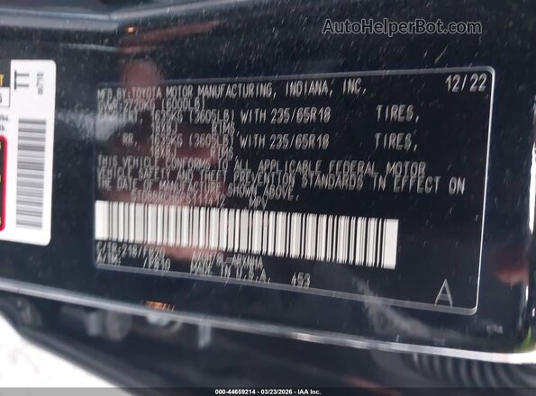 5TDBBRCH6PS111412 2023 TOYOTA LE Black 