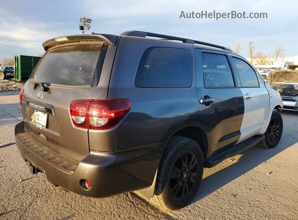 5TDBY5G19JS158378 2018 TOYOTA SEQUOIA Gray უკანა მარჯვენა