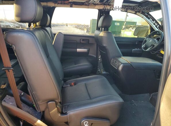 5TDBY5G19JS158378 2018 TOYOTA SEQUOIA Gray უკანა სალონის ხედი