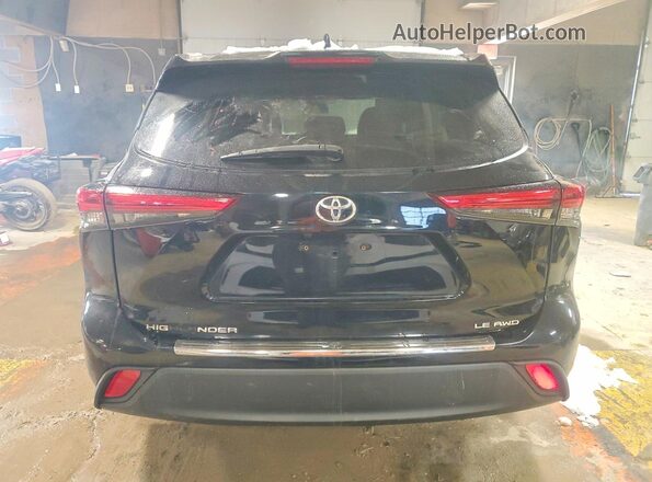 5TDBZRBH2MS152693 2021 TOYOTA HIGHLANDER Black Widok z tyłu
