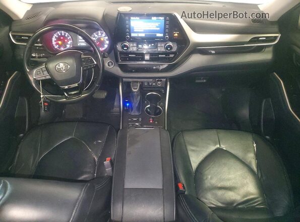 5TDBZRBH2MS152693 2021 TOYOTA HIGHLANDER Black Widok deski rozdzielczej