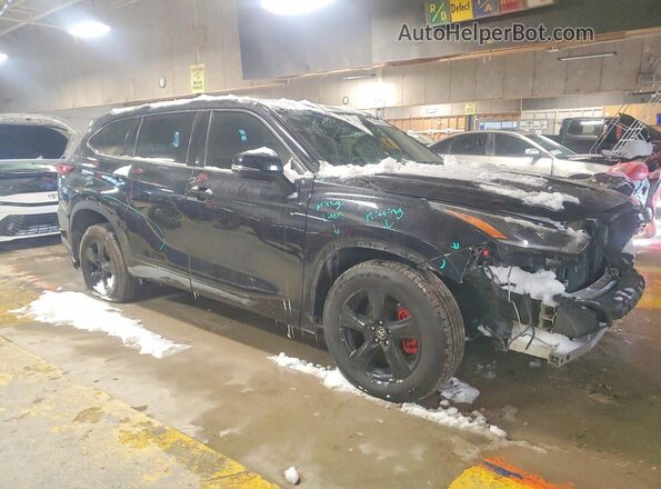 5TDBZRBH2MS152693 2021 TOYOTA HIGHLANDER Black Przód prawy