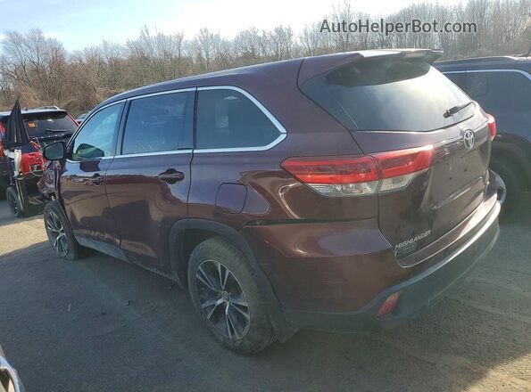 5TDBZRFH5KS958339 2019 TOYOTA LE Maroon 