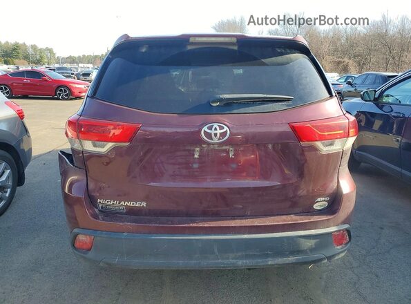 5TDBZRFH5KS958339 2019 TOYOTA LE Maroon 