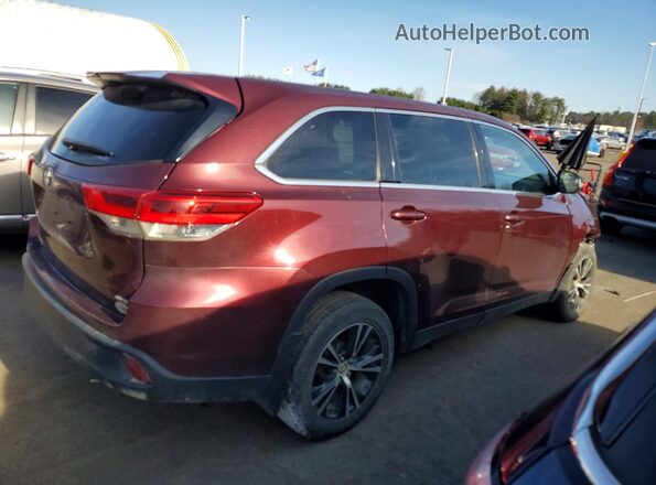5TDBZRFH5KS958339 2019 TOYOTA LE Maroon 