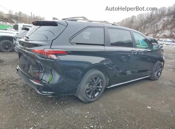 5TDCSKFC1SS200499 2025 TOYOTA SIENNA Black Задня права чверть