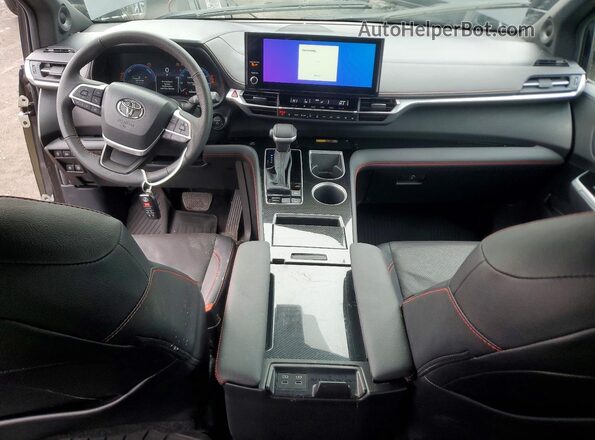 5TDCSKFC1SS200499 2025 TOYOTA SIENNA Black Вид панелі приладів