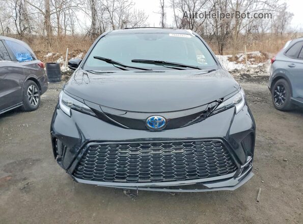 5TDCSKFC1SS200499 2025 TOYOTA SIENNA Black Вид спереду