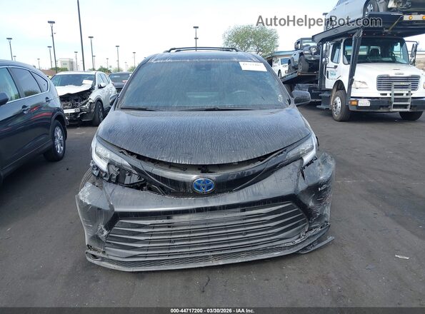 5TDCSKFC4SS175100 2025 TOYOTA SIENNA Black Вид задньої частини салону
