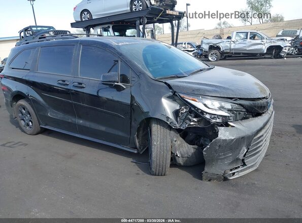5TDCSKFC4SS175100 2025 TOYOTA SIENNA Black Вид щитка приладів