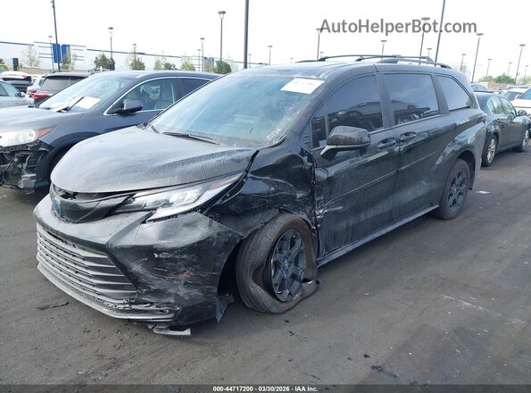 5TDCSKFC4SS175100 2025 TOYOTA SIENNA Black Передня ліва чверть
