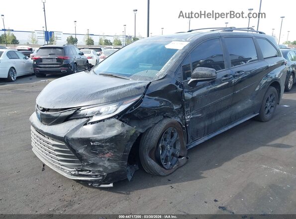 5TDCSKFC4SS175100 2025 TOYOTA SIENNA Black Вид спереду