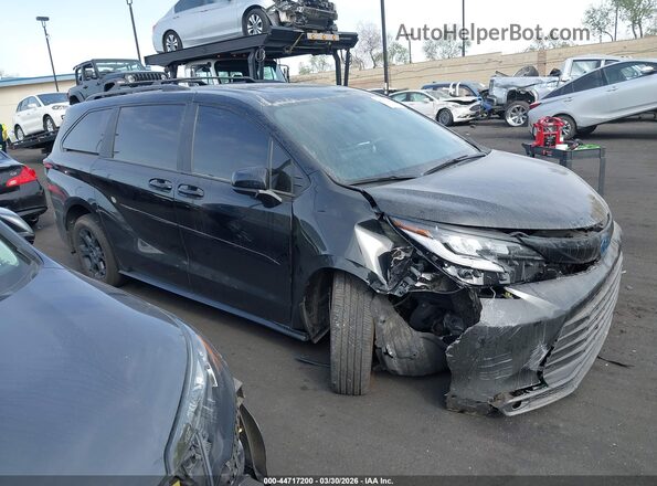 5TDCSKFC4SS175100 2025 TOYOTA SIENNA Black Панорамний вид салону 360°
