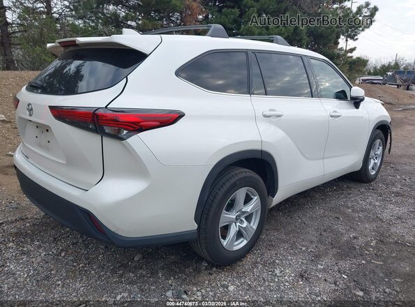 5TDCZRAH7MS078452 2021 TOYOTA HIGHLANDER Белый Задняя правая четверть