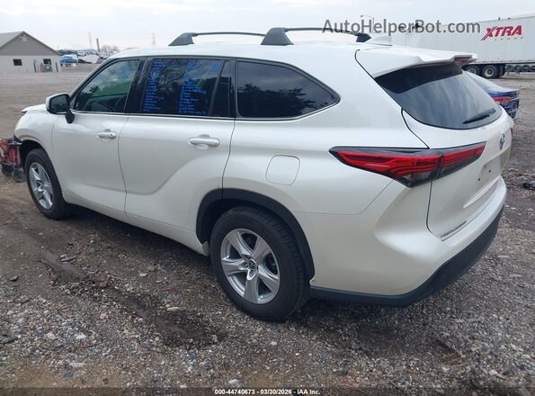 5TDCZRAH7MS078452 2021 TOYOTA HIGHLANDER Белый Задняя левая четверть
