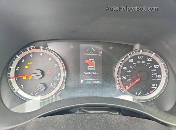 5TDCZRAH8MS534975 2021 TOYOTA HIGHLANDER Silver Widok zestawu wskaźników