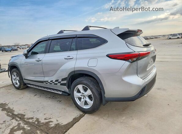 5TDCZRAH8MS534975 2021 TOYOTA HIGHLANDER Silver Tył lewy