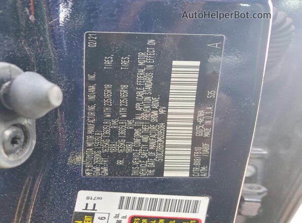 5TDCZRBH3MS095084 2021 TOYOTA HIGHLANDER Синий 