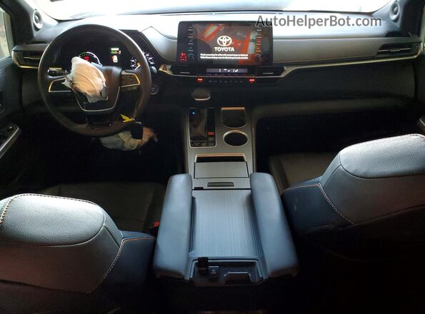 5TDDRKEC1MS040337 2021 TOYOTA SIENNA Gray Dashboard view