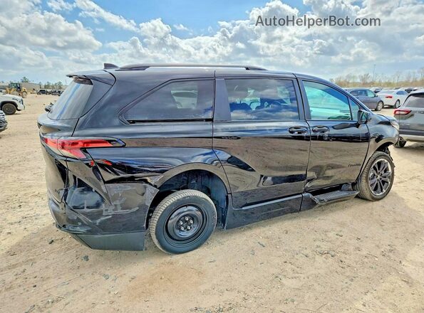 5TDDRKEC6SS231877 2025 TOYOTA SIENNA Black Trasero derecho