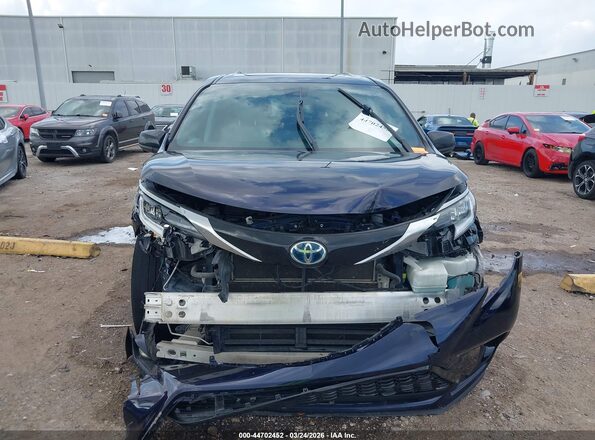 5TDDRKEC8MS023986 2021 TOYOTA SIENNA Blue Սարքավորումների վահանակի տեսք