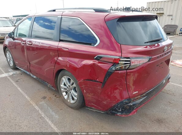 5TDDSKFC6MS034651 2021 TOYOTA SIENNA Red Հետևի ձախ