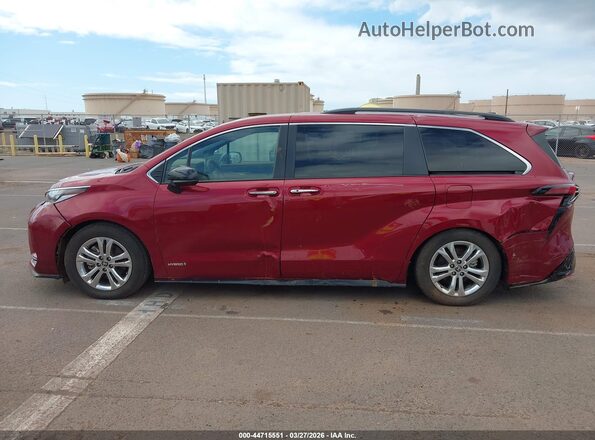 5TDDSKFC6MS034651 2021 TOYOTA SIENNA Red Սալոնի հետևի տեսք