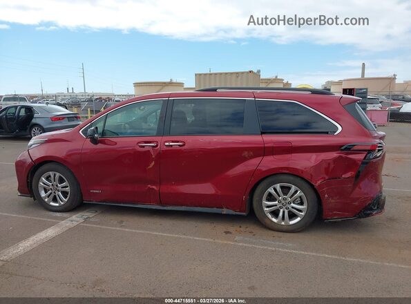 5TDDSKFC6MS034651 2021 TOYOTA SIENNA Red Դիմացի տեսք