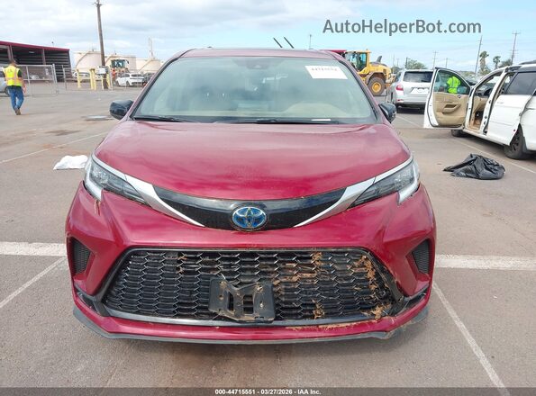 5TDDSKFC6MS034651 2021 TOYOTA SIENNA Red Առջևի վահանակի տեսք