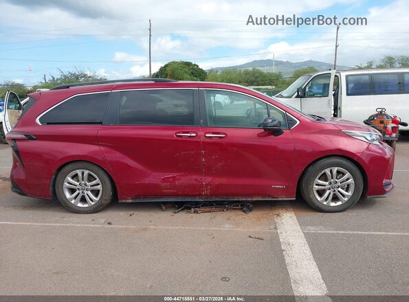5TDDSKFC6MS034651 2021 TOYOTA SIENNA Red Սարքավորումների վահանակի տեսք