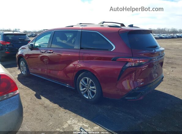 5TDDSKFC7MS020354 2021 TOYOTA SIENNA Maroon Հետևի ձախ